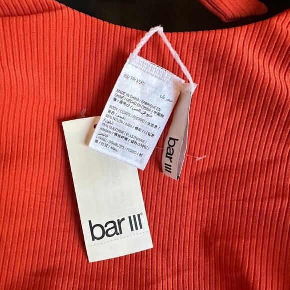 Bar III Like It Or Knot One-Piece Swimsuit | Size XS | Burnt Orange - Picture 7 of 15
